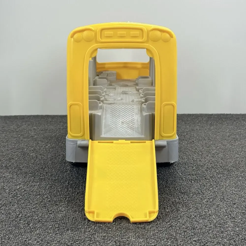 Fisher-Price Mega Little People Big Yellow School Bus Musical Pull Along Toy
